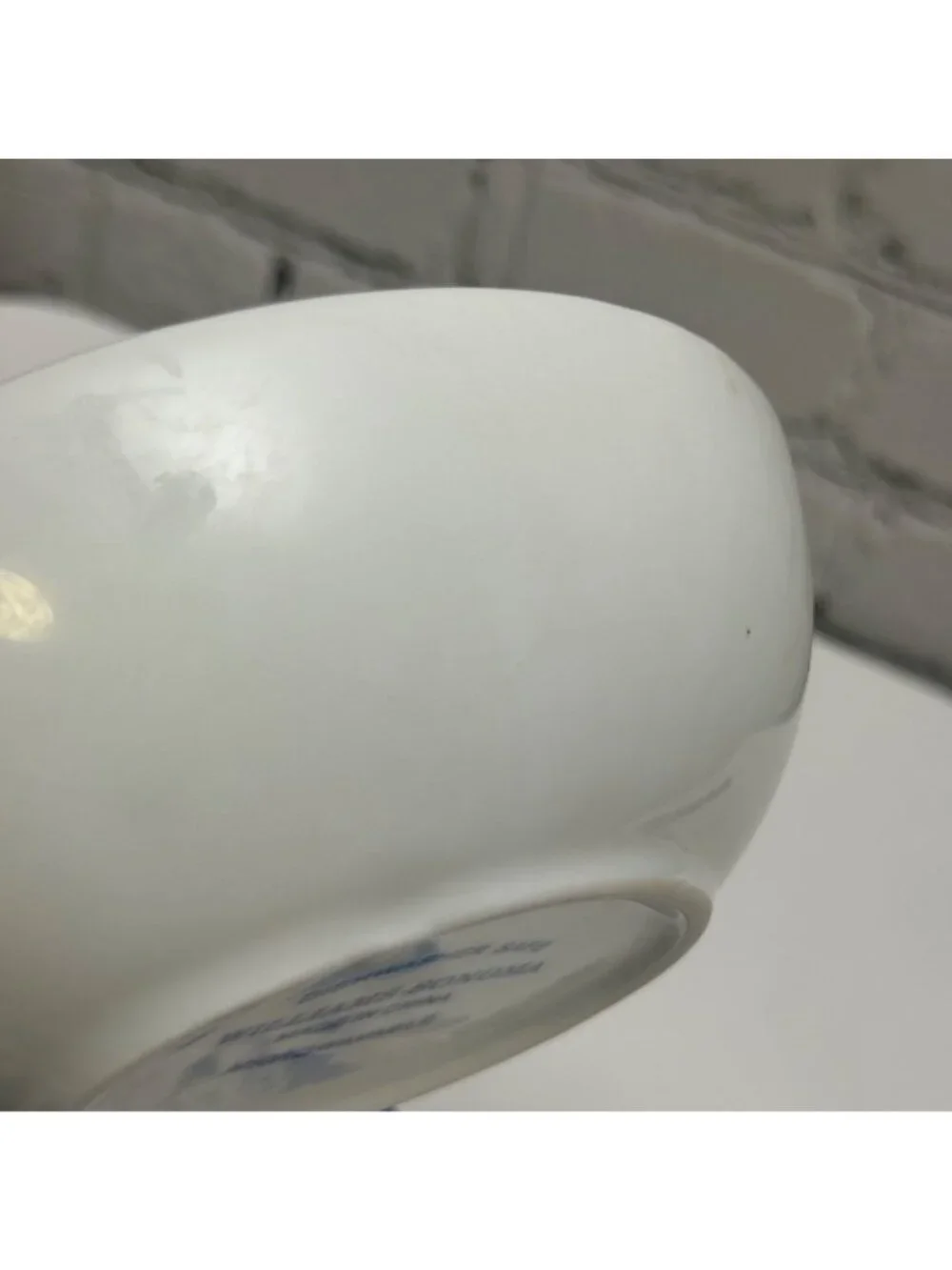 Williams Sonoma Oyster Dipping Bowl Blue White Coves & Saltem Seafood Dish